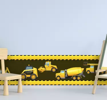 Klistermærke med graveregrænse - TenStickers