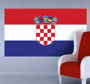 Klistermærke med kroatien - TenStickers