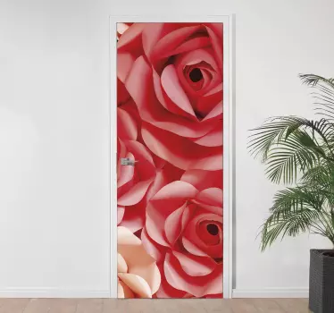 Klistermærke med rose blomster - TenStickers
