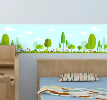 Klistermærke med skovbørn - TenStickers