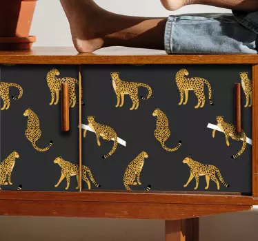 Klistermærke med stilfuldt leopardmønster - TenStickers