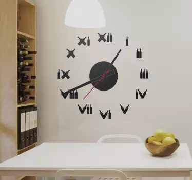 Klistermærke med vinflasker - TenStickers