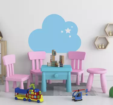 Klistermærke sky & stjerner - TenStickers