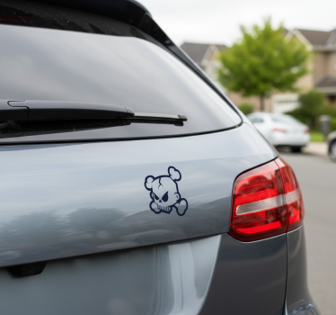 Klistermærke til bil med korsknogler logo - TenStickers
