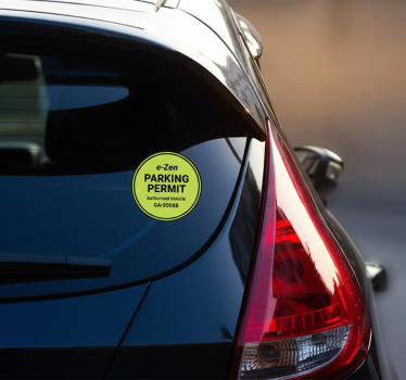 Klistermærke til bil tilpasset parkeringsskilt - TenStickers