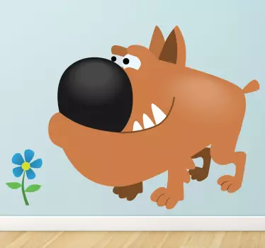 Klistermærke til børn brun tyr - TenStickers