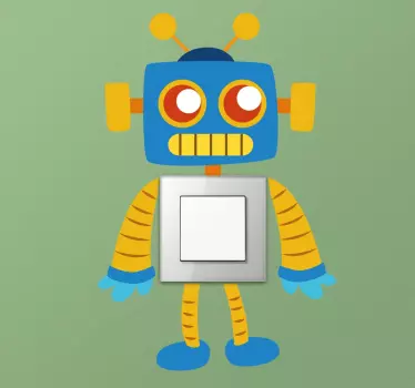 Klistermærke til børn robot switch - TenStickers
