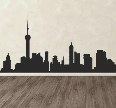 Klistermærke til byens skyline - TenStickers