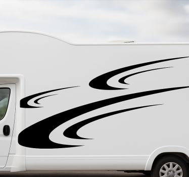 Klistermærke til campingvogn aero-dynamisk hastighed - TenStickers