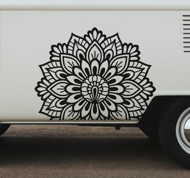 Klistermærke til campingvogn lotus stil mandala - TenStickers