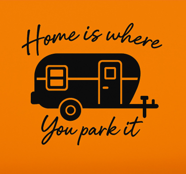 Klistermærke til campingvogn sweet home camper - TenStickers