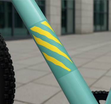 Klistermærke til cykel tigerstribet ramme - TenStickers