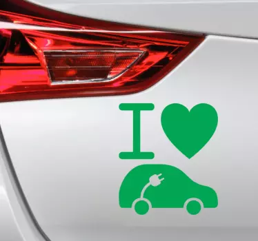 Klistermærke til elbil - TenStickers