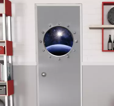 Klistermærke til glasdør med optisk effekt - TenStickers