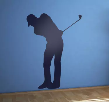 Klistermærke til golfspiller silhuet - TenStickers
