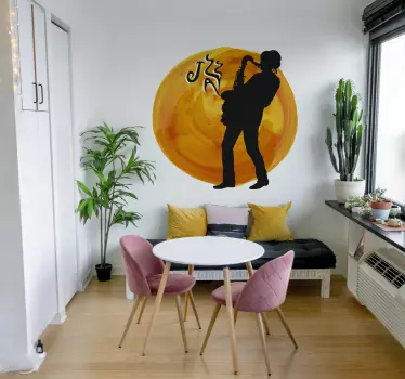 Klistermærke til jazz-saxofonist - TenStickers