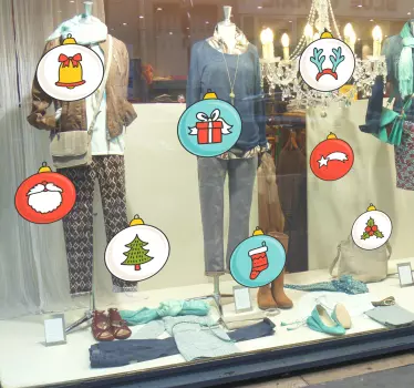 Klistermærke til julekollektion - TenStickers