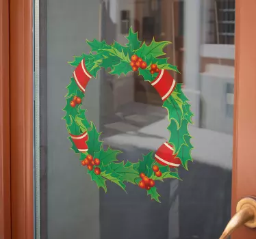 Klistermærke til julekrone - TenStickers
