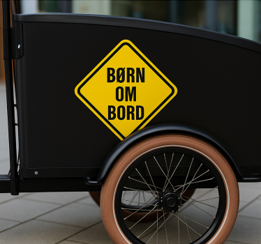 Klistermærke til ladcykel født på bordet - TenStickers