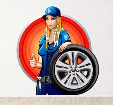 Klistermærke til mekaniker - TenStickers