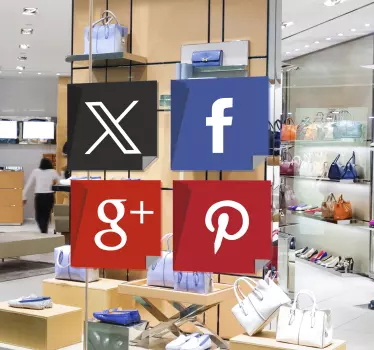 Klistermærke til sociale medier - TenStickers