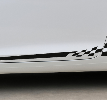 Klistermærke til bil racing side stripes - TenStickers