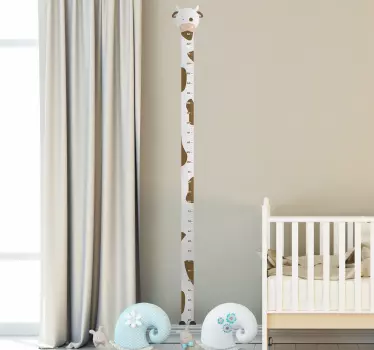 Ko wallsticker højdemåler - TenStickers