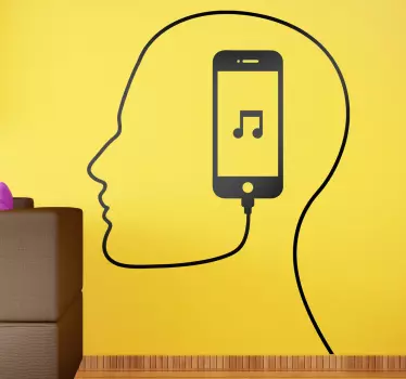 Kreativ mobilopladning sticker - TenStickers