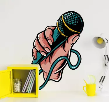 Kunst at synge popmusik mærkat - TenStickers