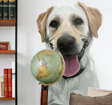 Labrador hund klistermærke - TenStickers