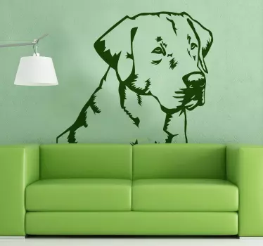 Labrador retriever klistermærke - TenStickers