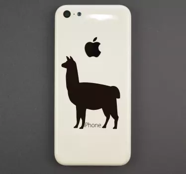 Lama iphone dyr vægklistermærke - TenStickers
