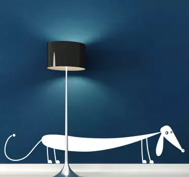 Lang hunde sticker - TenStickers