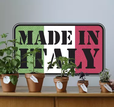 Lavet i italienske vægmærkater - TenStickers