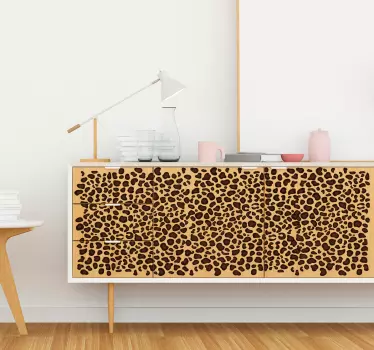 Leopard skin home sticker - TenStickers