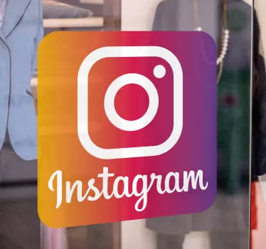 instagram mærkat butiksvindue klistermærke - TenStickers