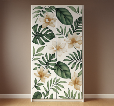 Lotusblomster mønster folie til møbler - TenStickers