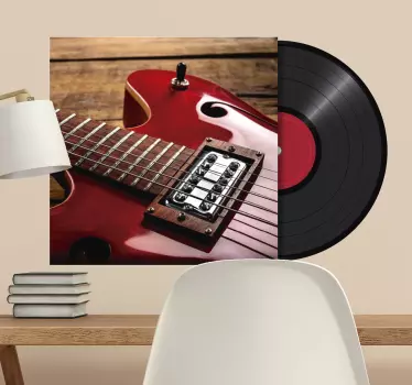 Lp brugerdefineret vinylplade klistermærke - TenStickers