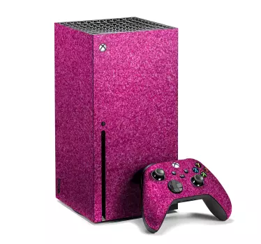 Magenta glitter xbox cover - TenStickers