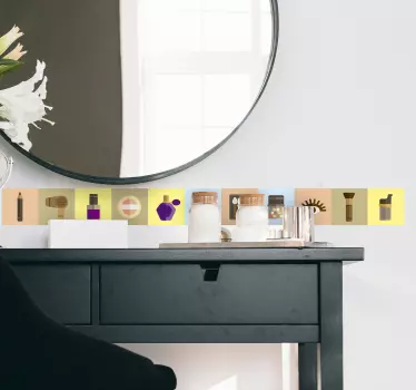 Makeup kit kantklistermærke - TenStickers