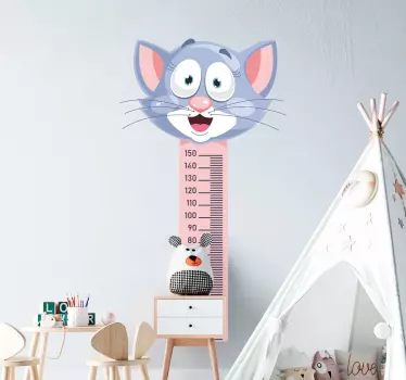 Målebånd til børn wallsticker - TenStickers