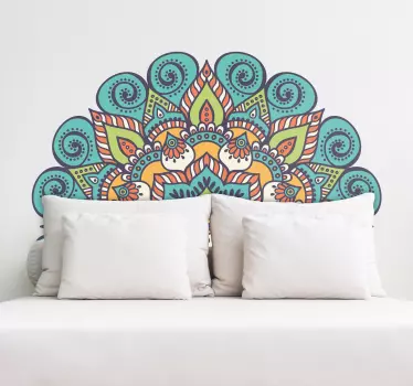 Mandala hovedgavl væg klistermærke - TenStickers