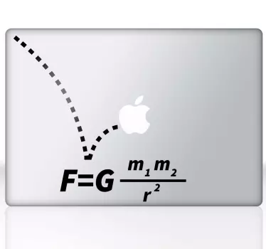 Matematisk Mac sticker - TenStickers