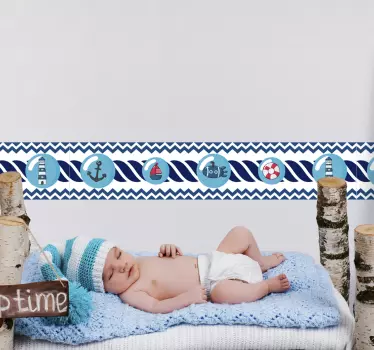 Matros børns grænse klistermærke - TenStickers