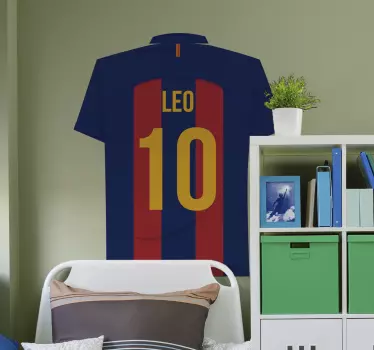 Messi fodbold klistermærke - TenStickers