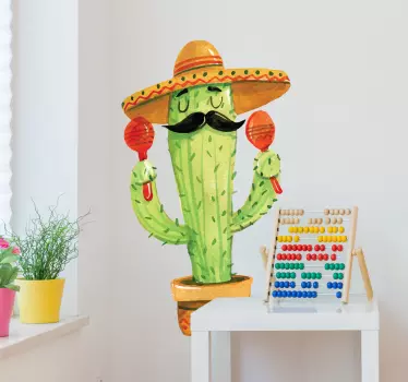 Mexico kaktusplantevægdekor - TenStickers