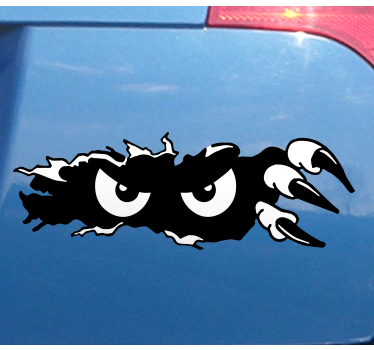 Monocolor kiggende øjne – sticker til bil - TenStickers
