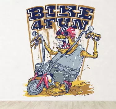 Monster motorcykler vægklistermærke - TenStickers