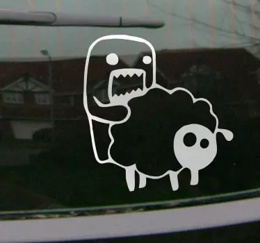 Monster og får sticker til bil - TenStickers
