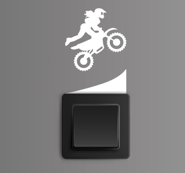 Motocross lyskontakt klistermærke - TenStickers